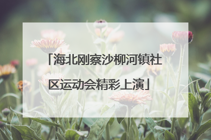 海北刚察沙柳河镇社区运动会精彩上演